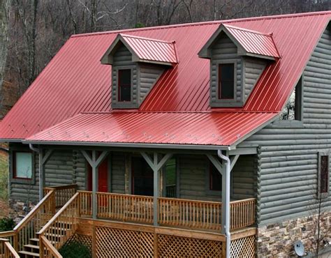 barn red cedar house charcoal metal roof|red metal roofing.